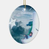 Décoration En Céramique Boy & Seahorse Fishing on the Moon (Droite)