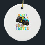 Décoration En Céramique Boys Happy Easter Monster Truck Easter Eggs Toddle<br><div class="desc">Boys Happy Easter Monster Truck Easter Eggs Toddler Kids T-Shirt_1</div>