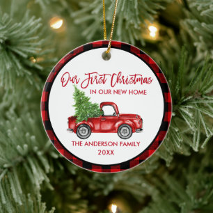 Décoration En Céramique Bracelet Script Premier Noël Nouveau Home Camion P
