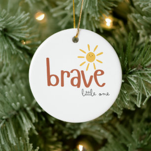 Décoration En Céramique brave petit ornement. Noël