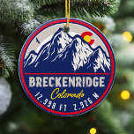 Décoration En Céramique Breckenridge Colorado Ski Randonnée Mountain Souve<br><div class="desc">Le design du Breckenridge Mountain Colorado présente des montagnes et de grands arbres. Conception pour tous ceux qui aiment les vacances à Breckenridge. Souvenir de Breckenridge Colorado,  design pour quelqu'un qui aime les chutes d'eau,  les sentiers,  la course à pied,  l'outremer,  le ski et le ski.</div>