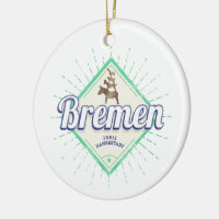 Bremen City Allemagne Retro Town Musiciens Vintage