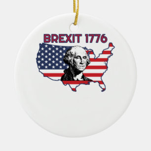 Décoration En Céramique Brexit 1776 4 juillet Fête de l'Indépendance