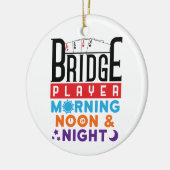 Décoration En Céramique Bridge Player Morning Noon and Night (Gauche)