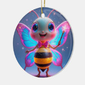Décoration En Céramique Bright Magical Bee Caractère Avec Des Ailes Étince (Gauche)