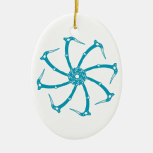 Décoration En Céramique Broche de l'outil de glace