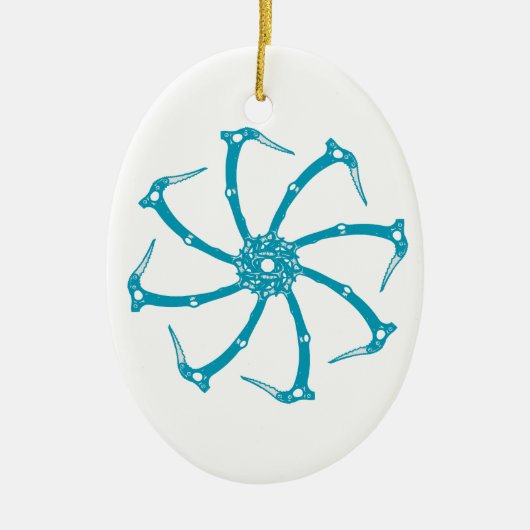 Décoration En Céramique Broche de l'outil de glace (Devant)