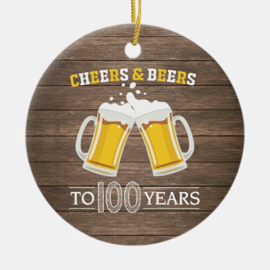 Décoration En Céramique Brours et bières rustiques à 100 ans (Devant)