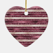 Décoration En Céramique Brousse rose Bourgogne rouge Parties scintillant r (Dos)