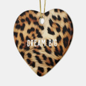 Décoration En Céramique Brown Crème léopard animal (Gauche)