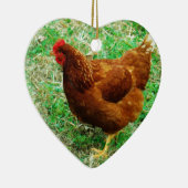 Décoration En Céramique Brown Hen (Droite)