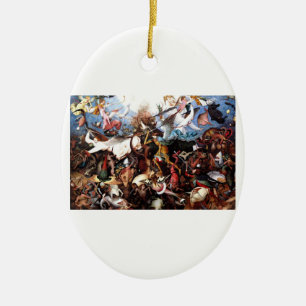 Décoration En Céramique Bruegel's "The Fall Of The Rebel Angels" (1562)