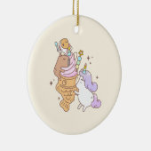 Décoration En Céramique Bubu the Guinea pig, Unicorn Taiyaki Icecream (Droite)