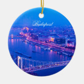 Décoration En Céramique Budapest Hongrie par nuit (Devant)