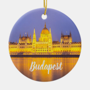 Décoration En Céramique Budapest Parlement Panorama Hongrie