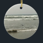 Décoration En Céramique Bullards Beach State Park, Bandon, Oregon<br><div class="desc">Fin de semaine de la Fête du Travail en 2017, nous avons exploré à Bandon, en Oregon, au Bullards Beach State Park. Il était fumé à cause des feux de forêt dans le sud de l'Oregon, mais c'était encore un endroit très amusant à voir ! Une mouette flotte dans l'eau...</div>
