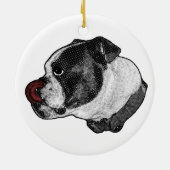 Décoration En Céramique Bulldog Ruby Objet de collection (Dos)