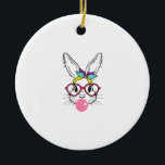 Décoration En Céramique Bunny Face Bubblegum Blowing Glasses Headband Happ<br><div class="desc">Bunny Face Bubblegum Blowing Glasses Headband Happy Easter T-Shirt</div>