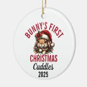 Décoration En Céramique Bunny's First Christmas 2025 (Gauche)