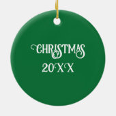 Décoration En Céramique Buon Natale Simple Vert (Dos)