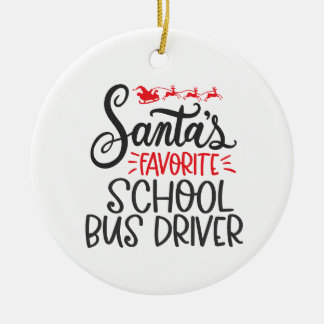 Décoration En Céramique Bus Driver Ornament