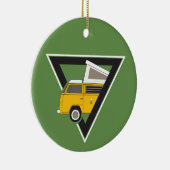 Décoration En Céramique bus jaune classique triangle (Droite)