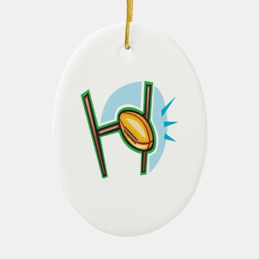 Décoration En Céramique But de rugby (Devant)