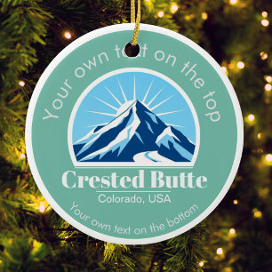 Décoration En Céramique Butte de crête Colorado médaille de la station de