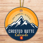 Décoration En Céramique Butte de Crête Colorado Montagnes Randonnée couche<br><div class="desc">Crested Butte Colorado Mountains Co Randonnée Sunset Design graphique pour tous ceux qui aiment le charme de Crested Butte, les montagnes, VTT, ski, snowboard, camping, pêche, chasse & plein air. L'établissement Crested Butte Colorado présente un design orné de montagnes et de grands arbres. Conception pour tous ceux qui aiment les...</div>