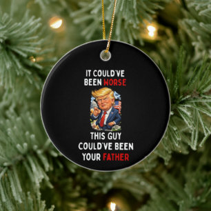 Décoration En Céramique Ça aurait pu être pire Humoristique Trump