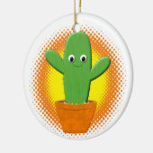 Décoration En Céramique Cactus Cartoon Noël (Gauche)