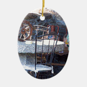 Décoration En Céramique Cactus espagnol et vie morte