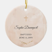 Décoration En Céramique Cadeau Baptême pour fille - Cadeau Christening per (Devant)