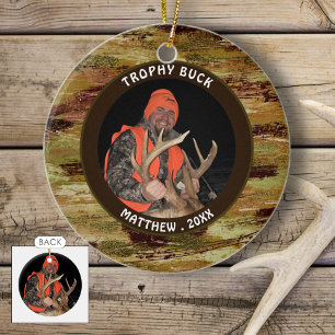 Décoration En Céramique Cadeau commémoratif de chasseur de CERF TROPHÉE Ca