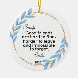 Décoration En Céramique Cadeau d'amitié longue distance, cadeau Bestie