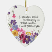 Décoration En Céramique Cadeau de belle-fille (Droite)