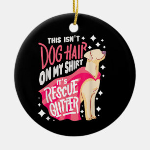 Décoration En Céramique Cadeau de chien de sauvetage Je ne suis pas les po