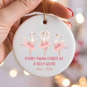 Décoration En Céramique Cadeau de danseur de ballet avec nom personnalisé