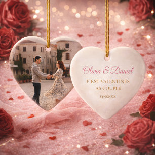 Décoration En Céramique Cadeau de la Saint-Valentin pour petit ami/petite