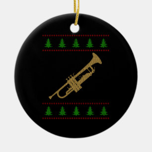 Décoration En Céramique Cadeau de la trompette de Noël