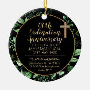 Décoration En Céramique Cadeau de l'anniversaire de l'ordre du prêtre pers