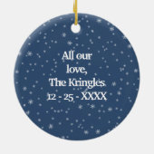 Décoration En Céramique Cadeau de marine Snowman (Dos)