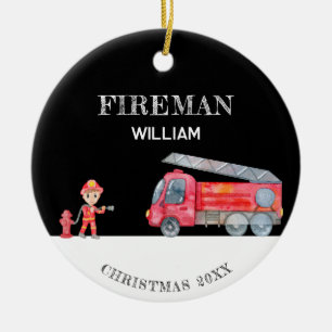Décoration En Céramique Cadeau de Noël avec photo personnalisée Camion de