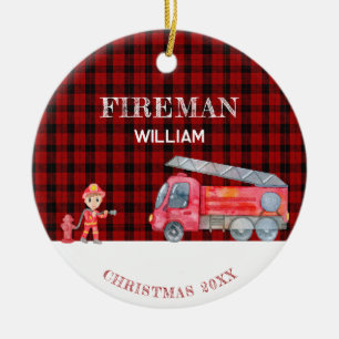 Décoration En Céramique Cadeau de Noël avec photo personnalisée Camion de