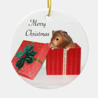Décoration En Céramique cadeau de Noël Hamster