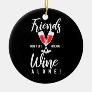 Décoration En Céramique Cadeau de Noël Ne laissez pas les amis boire du