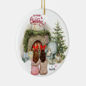 Décoration En Céramique Cadeau de Noël pour Besties (Droite)