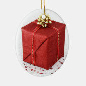 Décoration En Céramique Cadeau de Noël rouge (Droite)