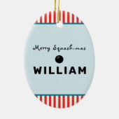 Décoration En Céramique Cadeau de nouveauté Squash (Dos)