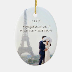 Décoration En Céramique Cadeau de photo de fiançailles à Paris